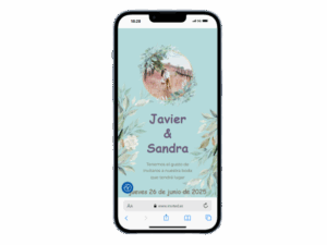 Ejemplo de invitación de boda digital Invited