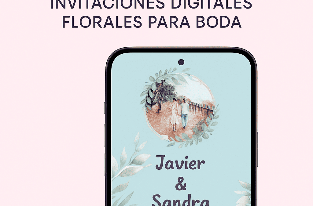 ¡Ya disponible la nueva plantilla “Acuarela”! Un diseño fresco y floral para tu invitación digital